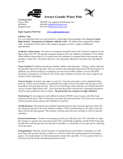 GWP Team Packet - Arroyo Grande Water Polo