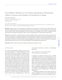 Two Different Theories of Two Distinct