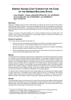 energy saving cost curves for the case of the german