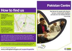 How to find us - Pakistan Centre