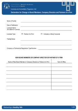 Process for changes in Board Members, Company