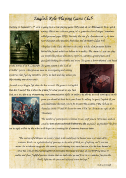 English Role-Playing Game Club