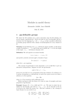 Modules in model theory