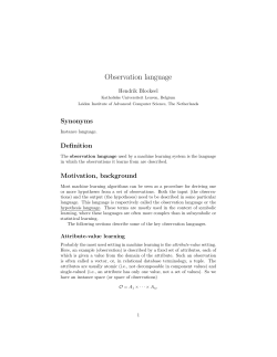 Observation language
