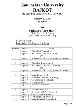 BA-ECONOMICS SEM 1 to 6 FROM JUNE-2014