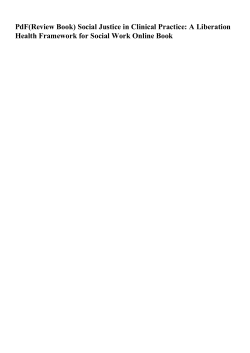 PdF(Review Book) Social Justice in Clinical Practice