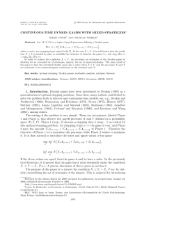 CONTINUOUS-TIME DYNKIN GAMES WITH MIXED STRATEGIES