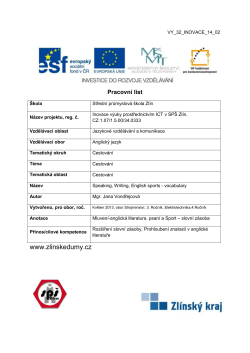 Pracovn&iacute; list