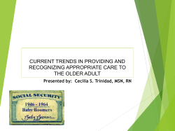 Current Trends in Providing and Recognizing Appropriate