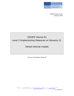 Partial internal models - eiopa