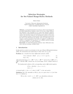 Selection Strategies for Set-Valued Runge-Kutta Methods