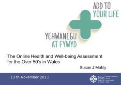 Health and Well-being Check for the Over 50*s