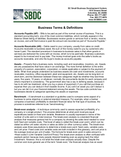 doc - South Carolina Small Business Development Centers
