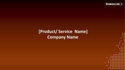 Product/ Service Name