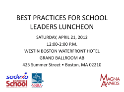 best practices for school leaders luncheon
