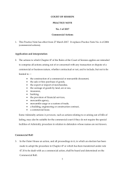 Commercial Actions