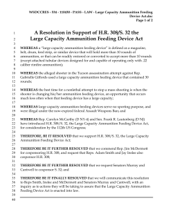 Large Capacity Ammunition Feeding Device Act