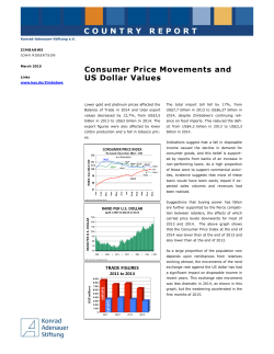 Consumer Price Movements And US Dollar Values