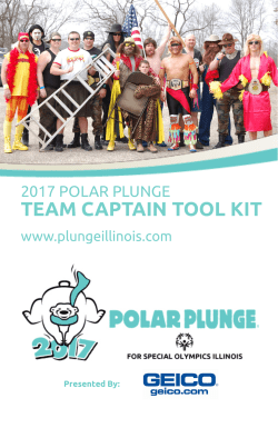 TEAM CAPTAIN TOOL KIT - Special Olympics Illinois
