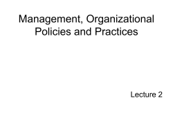 lecture2. how management strategy develops