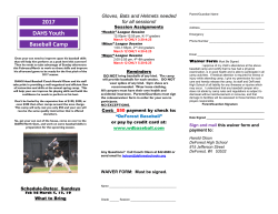 Does your son need to improve upon his baseball skills that will help