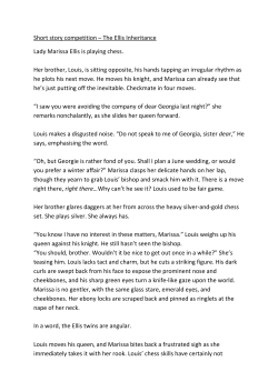 Short story competition &ndash; The Ellis Inheritance Lady Marissa Ellis is