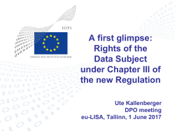 right to be forgotten - European Data Protection Supervisor