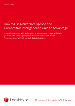 Competitive Intelligence | Gain competitive advantages
