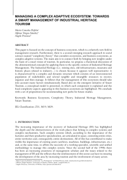 managing a complex adaptive ecosystem: towards a smart