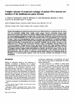 Complex outcome of reciprocal exchange of nuclear