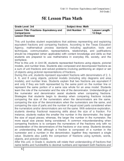Equivalent fractions