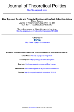 Journal of Theoretical Politics