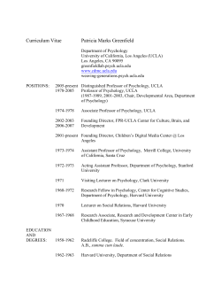 cv - UCLA Psychology Department