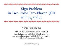 Exploring the QCD Phase Diagram Dense Quark Matter and Dense