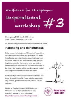 Inspirational workshop #3