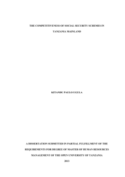 chapter one - Open University of Tanzania Repository