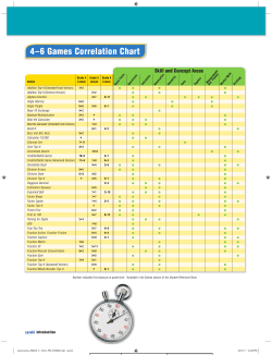 4&ndash;6 Games Correlation Chart
