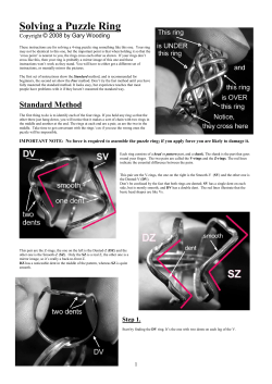 Solving a Puzzle Ring