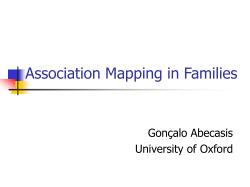 Association Mapping in Families
