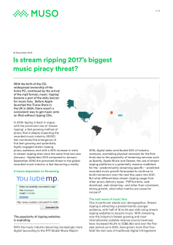 Is stream ripping 2017`s biggest music piracy threat?