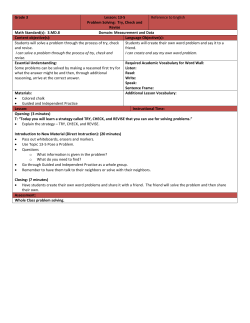 Grade 3 Lesson: 13-5 Problem Solving: Try, Check and Revise