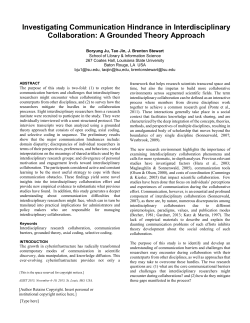 A Grounded Theory Approach