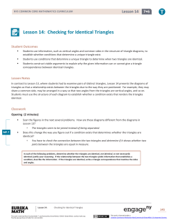 Grade 7 Mathematics Module 6, Topic B, Lesson 14