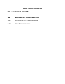 chapter 24 &ndash; collective bargaining