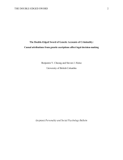 2015 Double-edged Sword - University of British Columbia