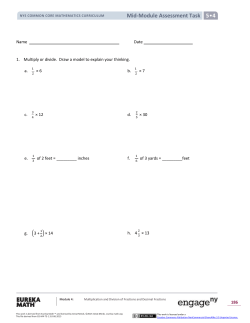 Mid-Module Assessment
