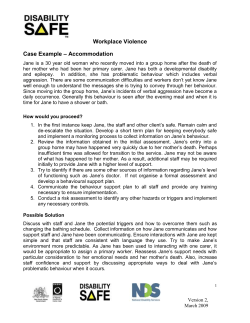 Case Example - Disability Safe
