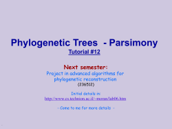 Phylogenetic Trees - Parsimony Tutorial #13