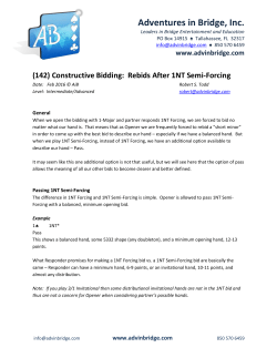 (142) Constructive Bidding: Rebids After 1NT