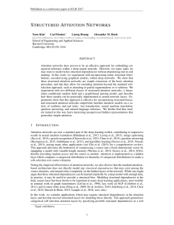 structured attention networks